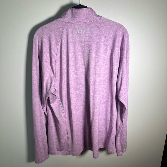 Under Armour Light Pink-Purple Half-Zip Shirt - Picture 3 of 6